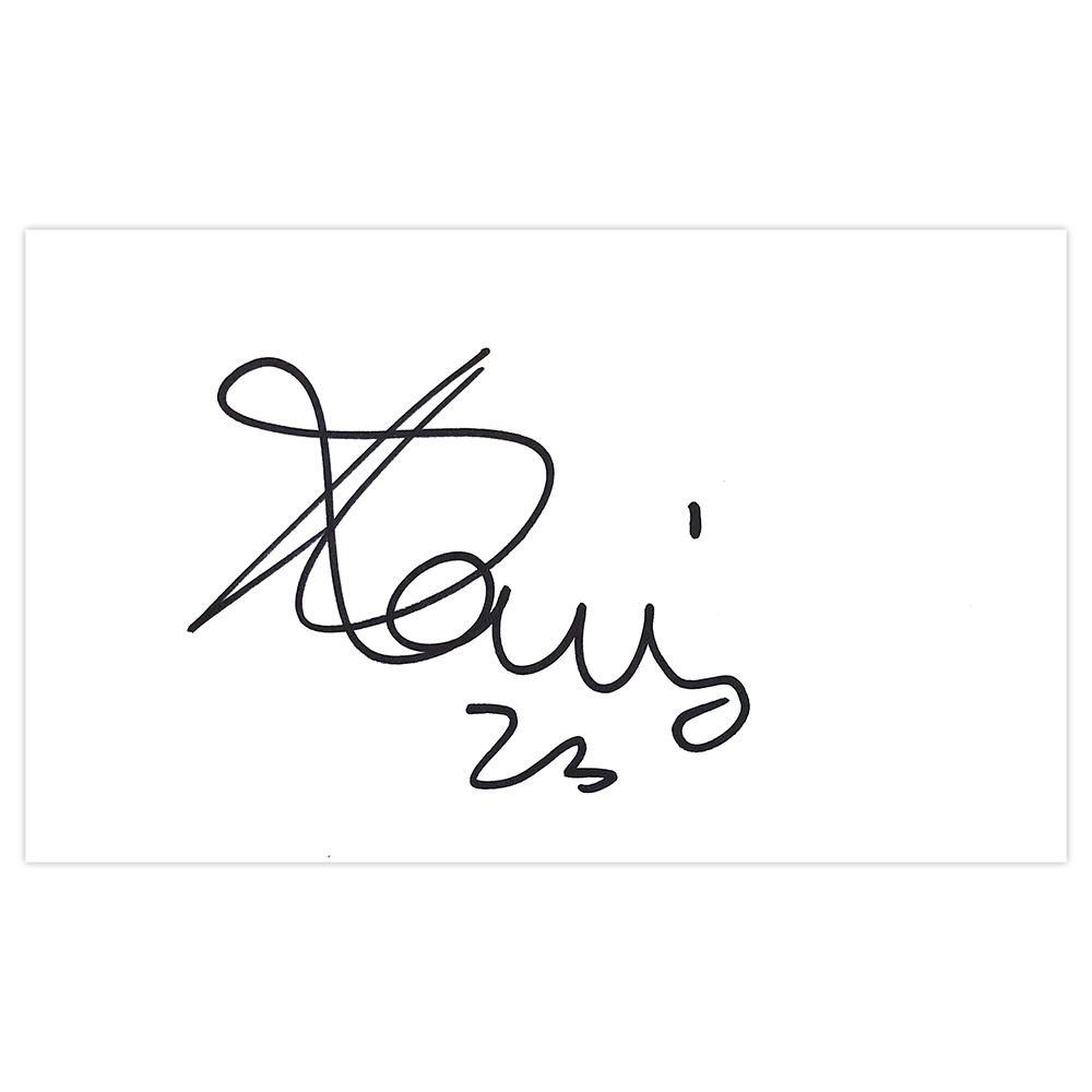 Signed Haris Vuckic White Card - Rotherham Autograph