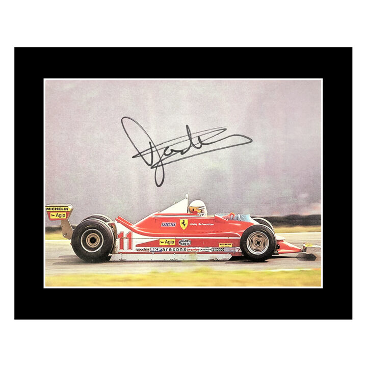 Signed Jody Scheckter Photo Display 10x8 - F1 Icon