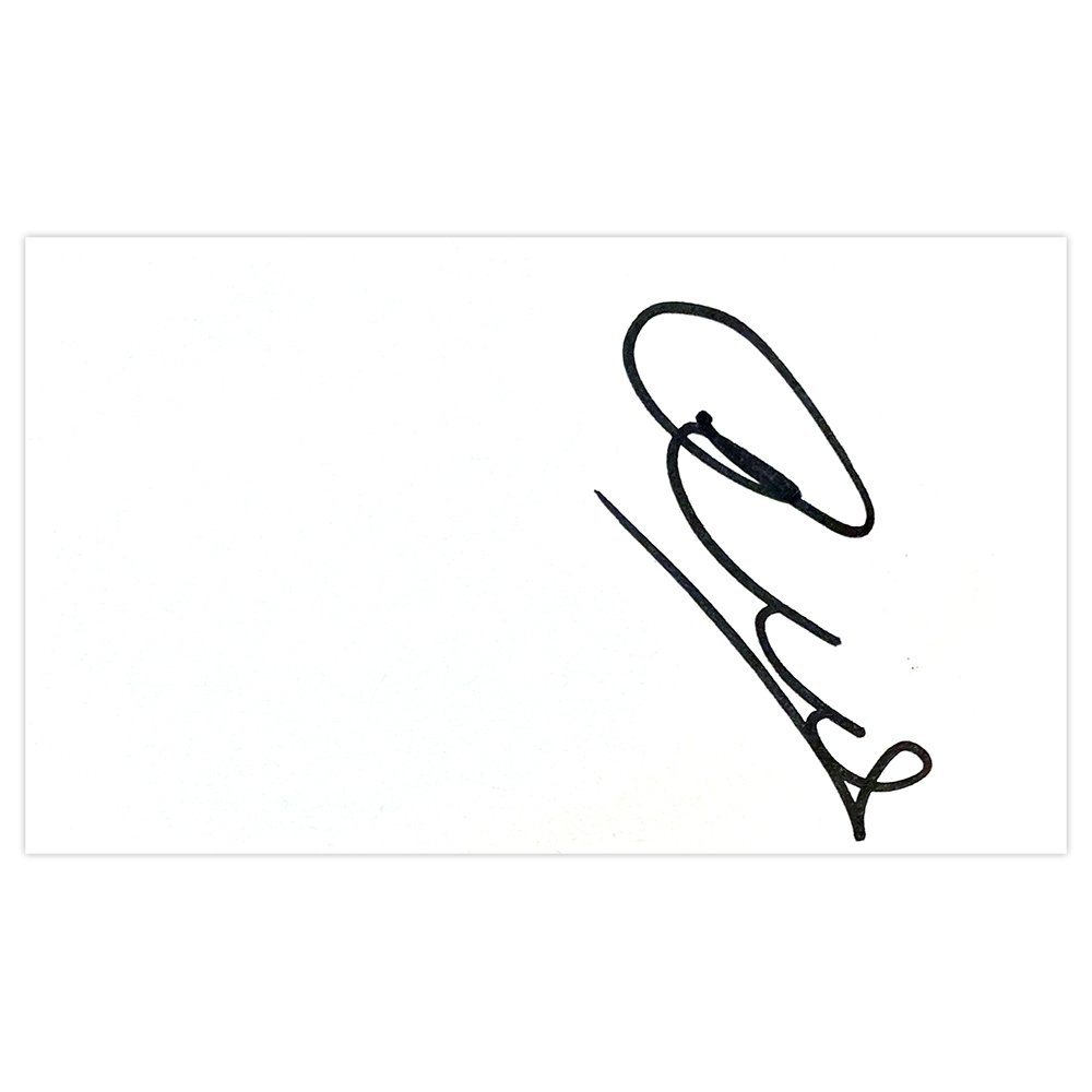 Signed Corry Evans White Card - Blackburn Rovers FC Icon