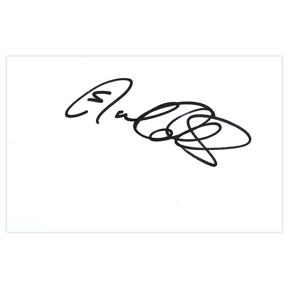 Signed Danny Collins White Card - Sunderland Autograph