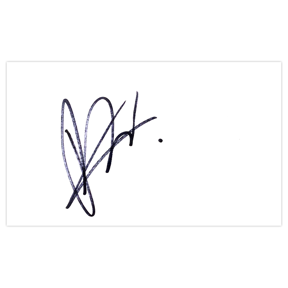 Signed Davy Klaassen White Card - Ajax Autograph