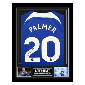 Signed Cole Palmer Framed Shirt - Chelsea Premier League 2023/24