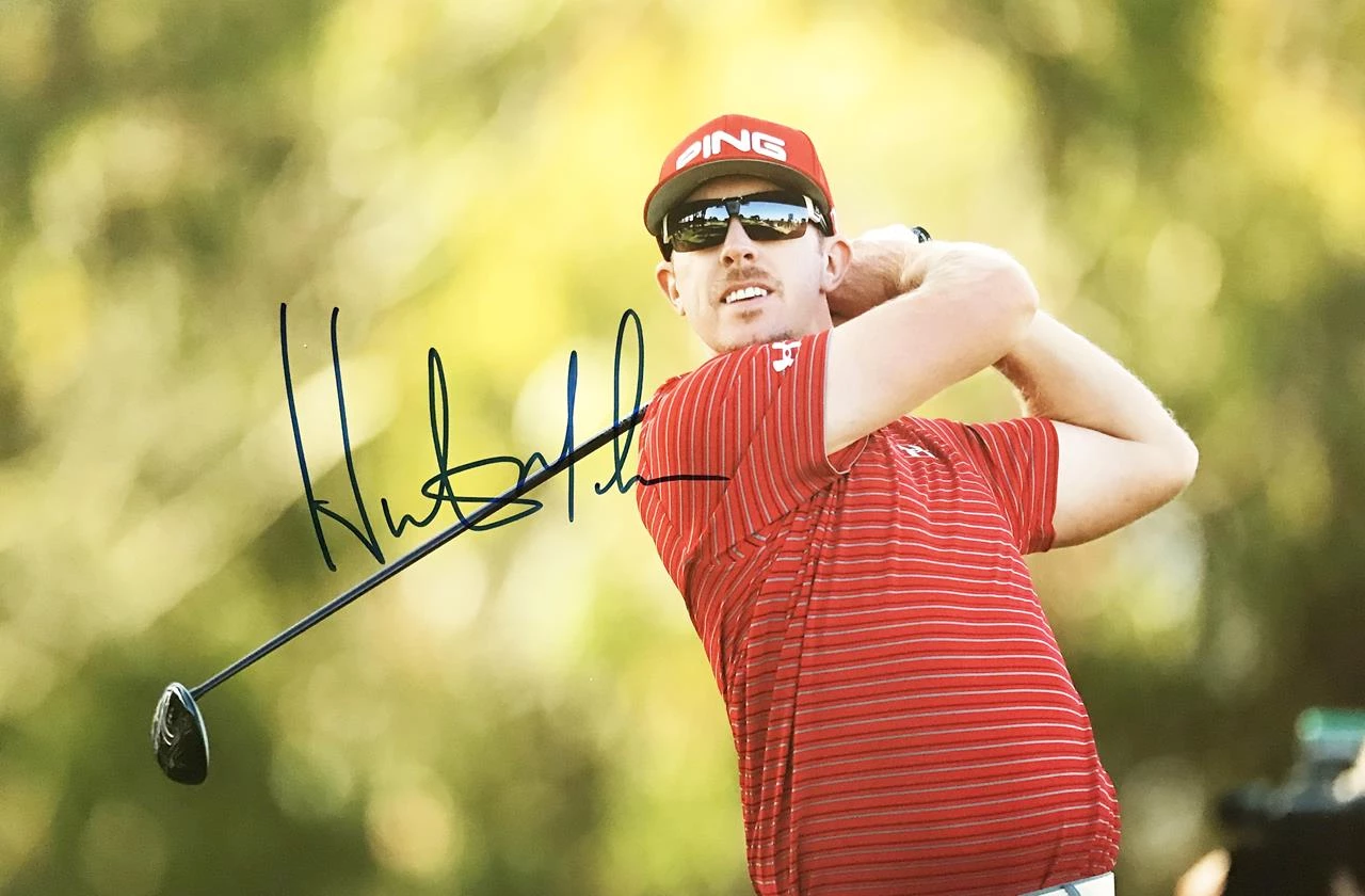 Hunter Mahan Signature, Authentic Golf Autograph