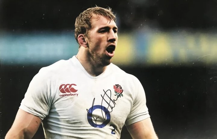 Autographed Chris Robshaw Photograph - England Rugby Icon - Firma Stella