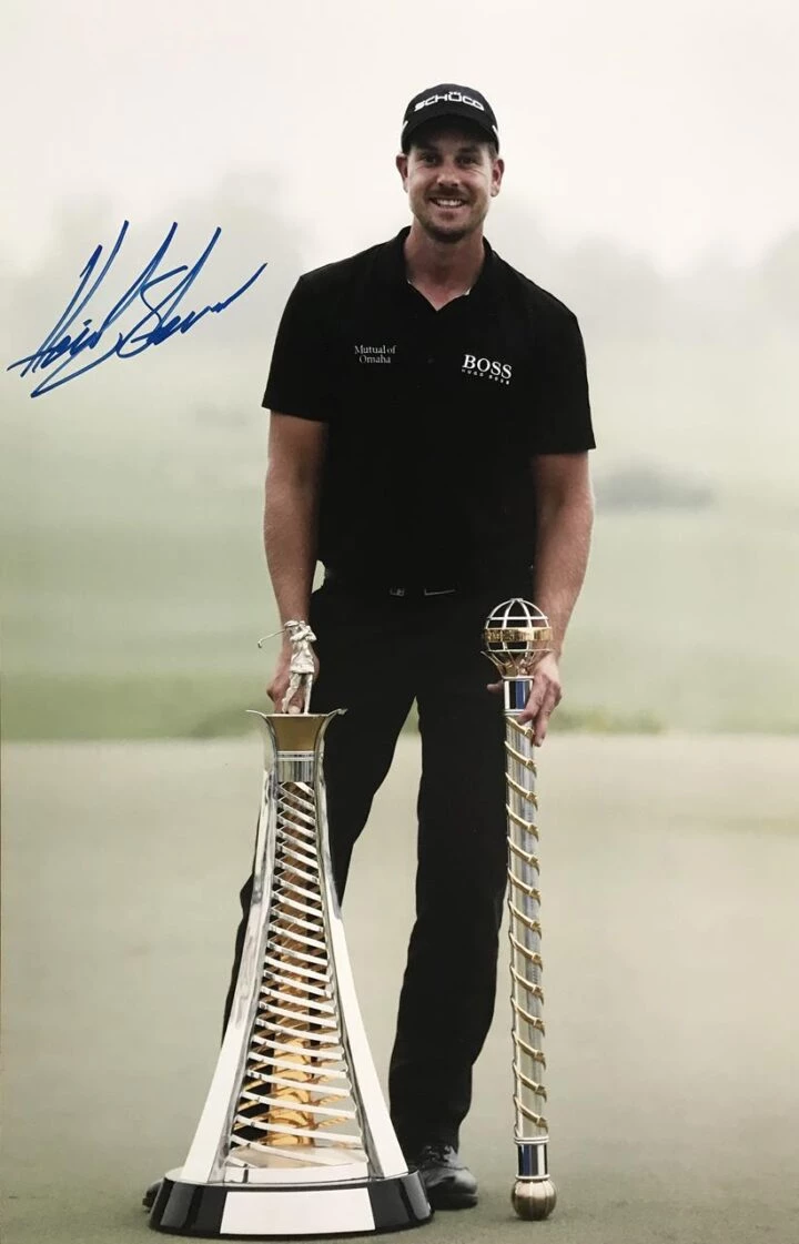Signed Henrik Stenson Photo , Sweden - Golf Icon - Firma Stella