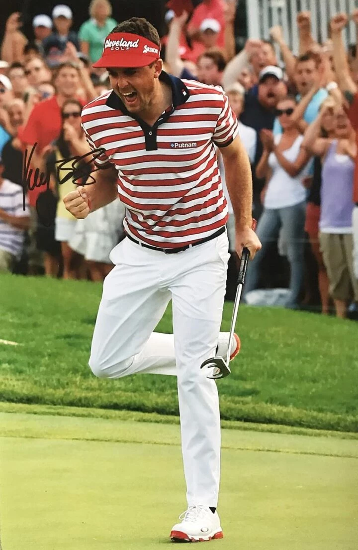 Signed Keegan Bradley Photo, USA Golf - Firma Stella