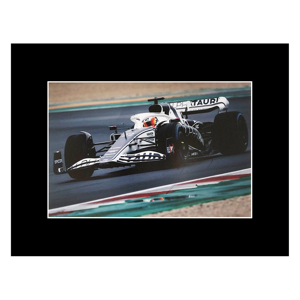 Signed Yuki Tsunoda Photo Display -  16x12 Formula One Autograph