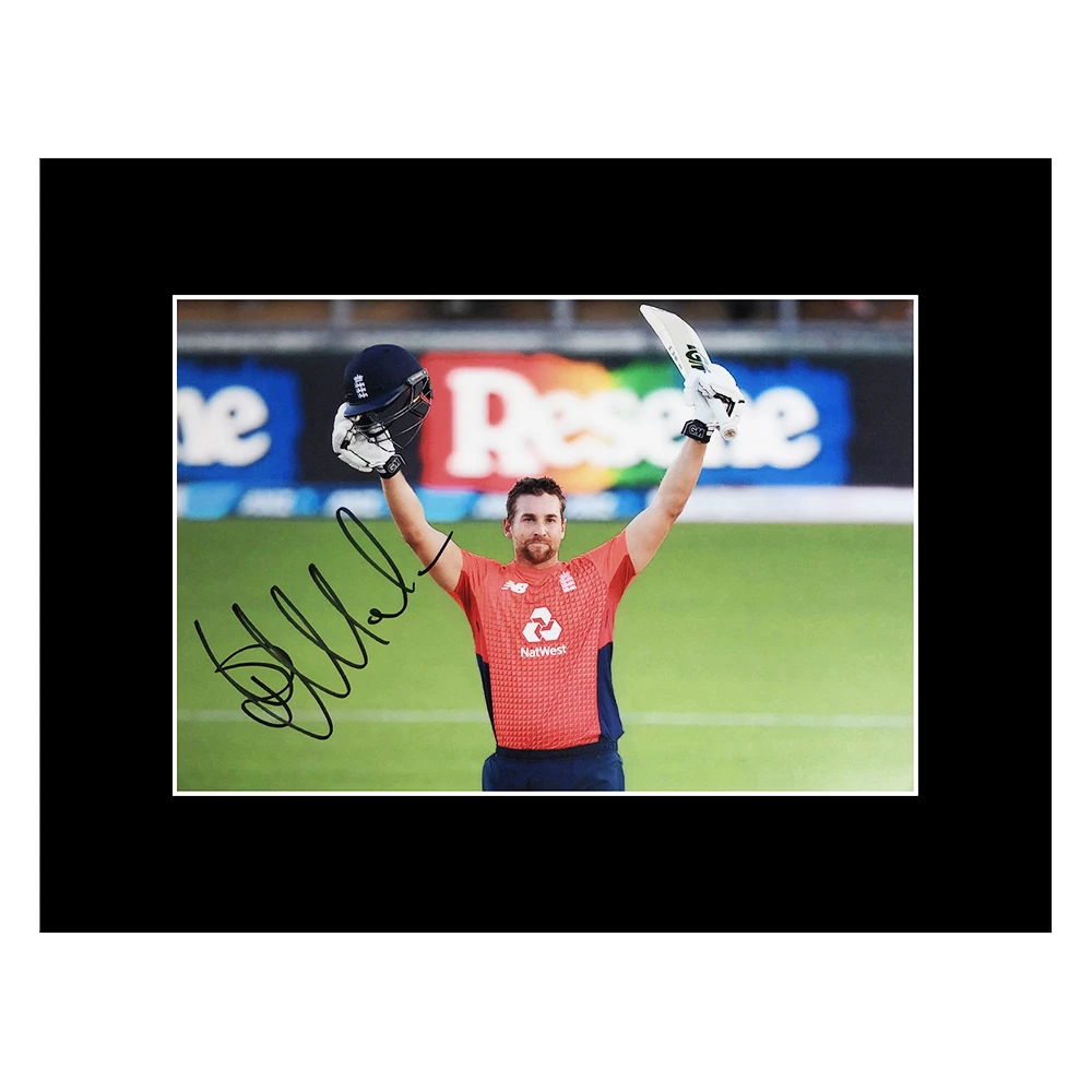 Signed Dawid Malan Photo Display - 16x12 England Cricket Icon