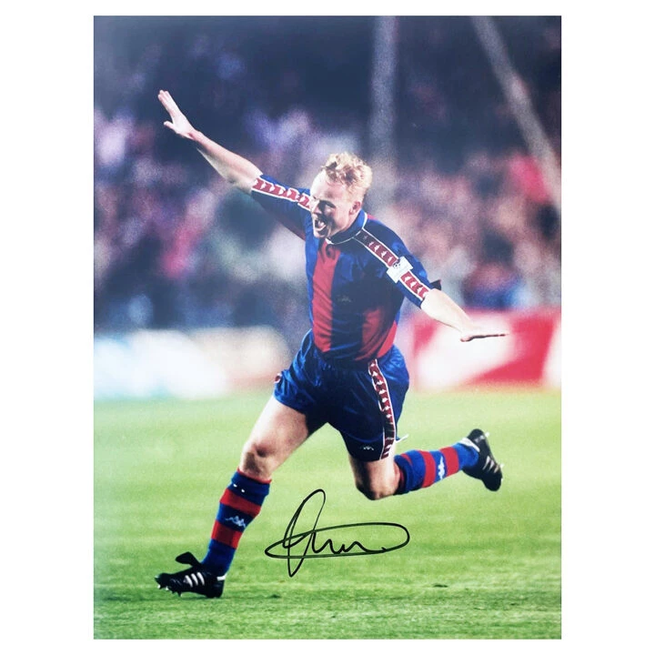 Signed Ronald Koeman Poster Photo - FC Barcelona Icon