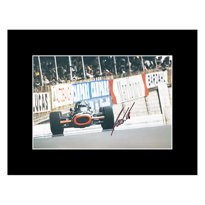 Signed Jackie Oliver Photo Display - 16x12 Formula 1 Icon Autograph