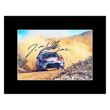 Signed Jari-Matti Latvala Photo Display - 16x12 Rally Car Racing Icon Autograph