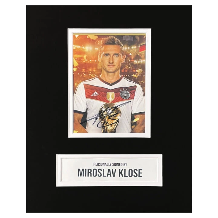 Signed Miroslav Klose Photo Display - 10x8 Germany World Cup Winner 2014