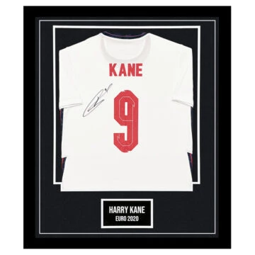 Signed Harry Kane Shirt Framed - Euro 2020 Icon Jersey