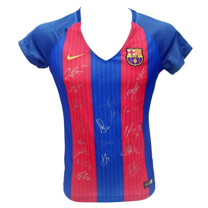 Signed FC Barcelona Femeni Shirt - Liga F Squad Autograph