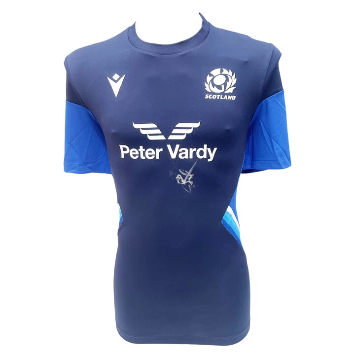Signed Stuart Hogg Scotland Rugby Shirt