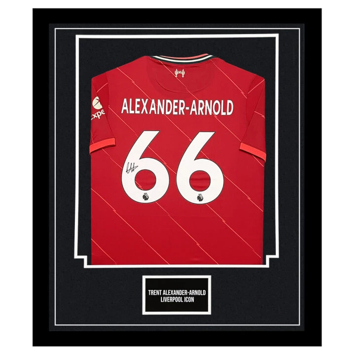 Signed Trent Alexander Arnold Liverpool Framed Shirt - LFC Icon