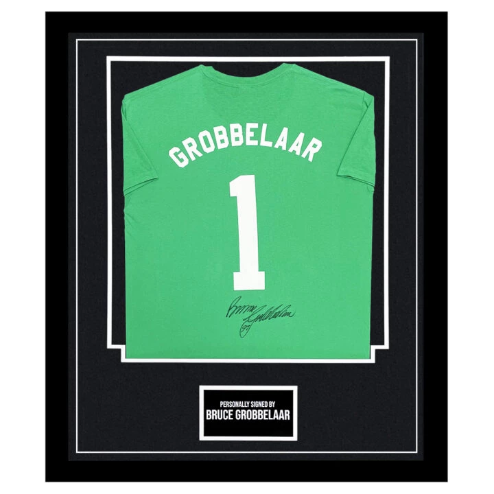 Framed Bruce Grobbelaar Signed Shirt - Liverpool FC Icon Autograph