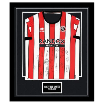 Signed Sheffield United 'The Blades' Framed Shirt - Championship Squad 2023