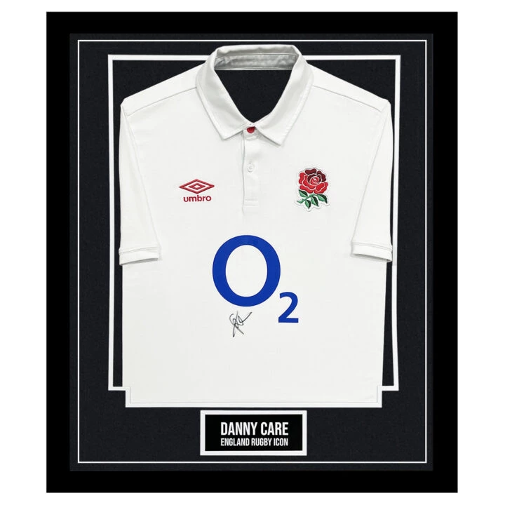 Danny Care Signed Framed Shirt - England Rugby Icon