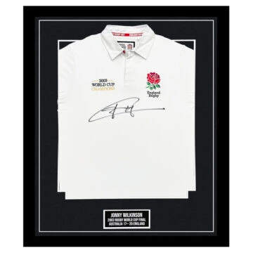 Jonny Wilkinson Signed Framed Shirt - Australia v England Jersey