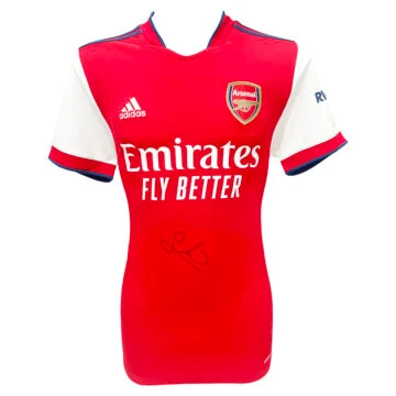 Signed Mikael Silvestre Shirt - Arsenal FC Icon Autograph (Damaged)