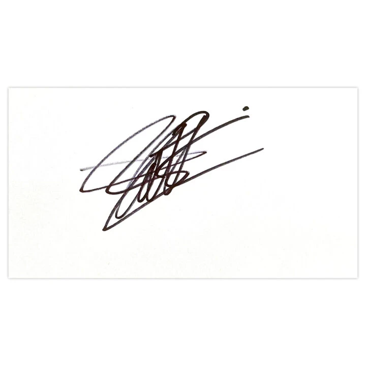 Signed David Cotterill White Card - Birmingham City Autograph