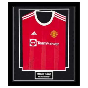 Signed Raphael Varane Framed Shirt - Manchester United FC
