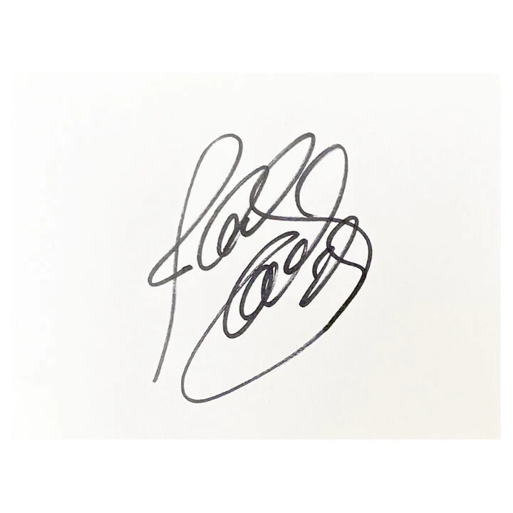 Signed Thomas Sorensen White Card - Aston Villa Autograph