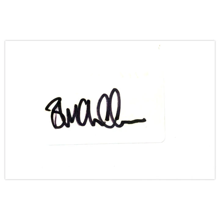 Signed Brendon McCullum White Card - England Cricket Coach