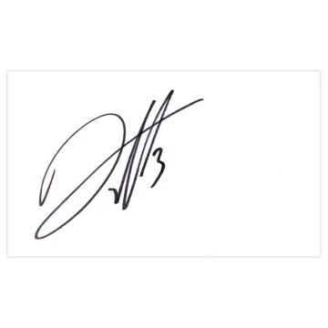 Signed Derrick Williams White Card - Blackburn Rovers Autograph