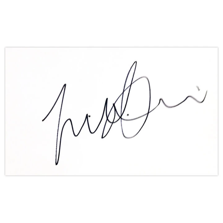 Signed Frank Sinclair White Card - Chelsea Autograph