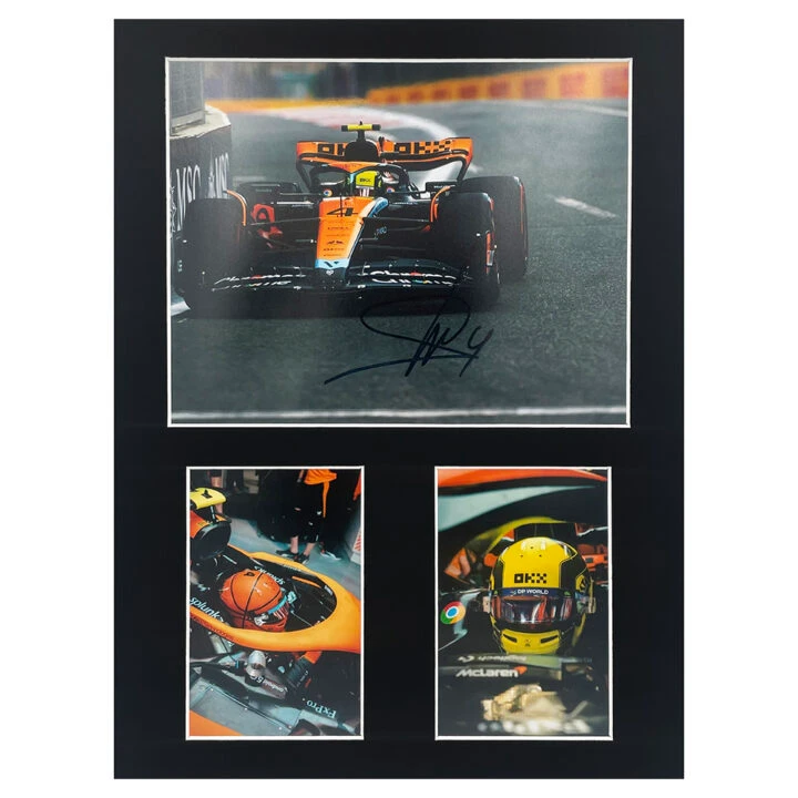 Signed Lando Norris Photo Display - 16x12 Formula 1 Icon