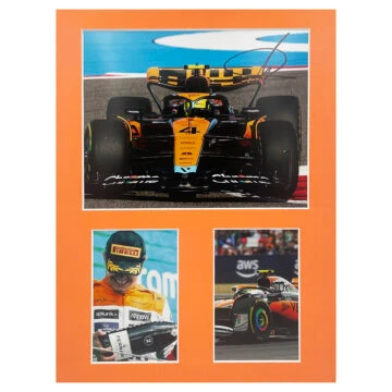 Signed Lando Norris Photo Display - 16x12 McLaren Icon