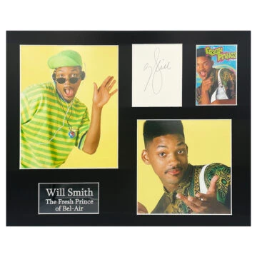 Signed Will Smith Photo Display - 20x16 The Fresh Prince of Bel-Air