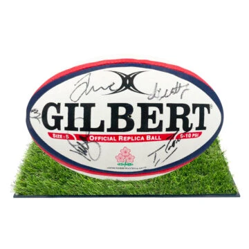 Signed Japan Rugby Framed Ball - Squad Autograph