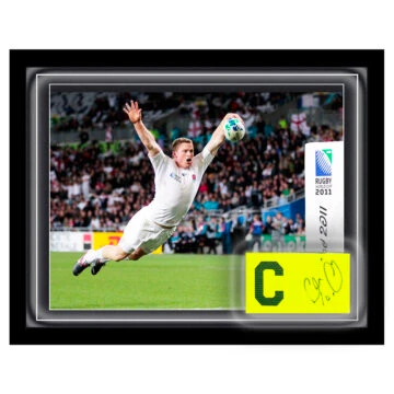 Signed Chris Ashton Armband Framed Dome - England Rugby Icon