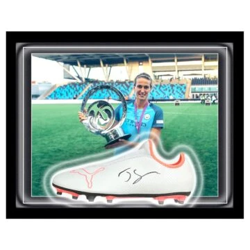 Signed Jill Scott Boot Framed Dome - Manchester City WSL Winner 2016