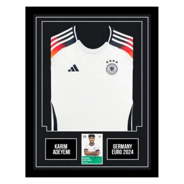 Signed Karim Adeyemi Framed Display Shirt - Germany Euro 2024