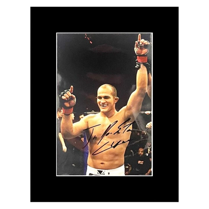 Signed Junior dos Santos Photo Display - 16x12 UFC Genuine Autograph