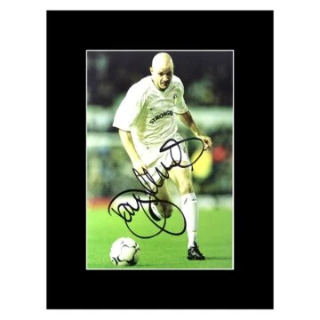 Signed Danny Mills Photo Display 16x12 - Leeds United Icon