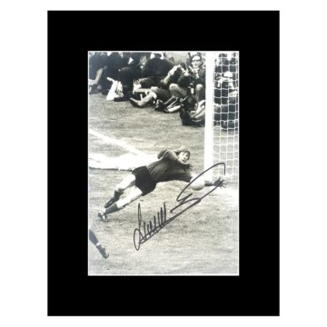 Signed Jimmy Montgomery Photo Display 8x6 - Sunderland Icon