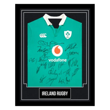 Ireland Rugby Signed Framed Shirt - Six Nations Winners 2024