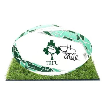 Signed Jacob Stockdale Framed Ball - Six Nations Winner 2024