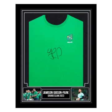 Signed Jamison Gibson-Park Framed Shirt - Grand Slam 2023