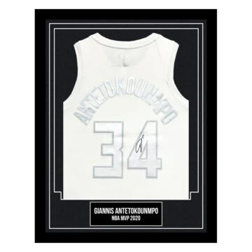 Signed Giannis Antetokounmpo Jersey - NBA MVP 2020