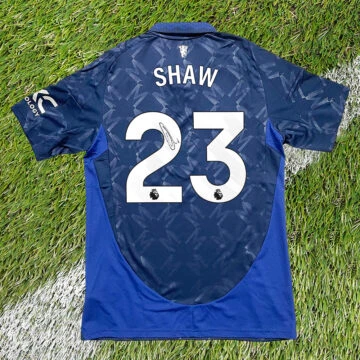 Signed Luke Shaw Away Shirt - Manchester United 2025