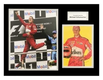 Michael Schumacher Signed Photo Display - 16x12 F1 World Champion