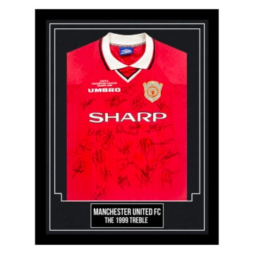 Manchester United FC Signed Framed Shirt - The 1999 Treble Limited Edition