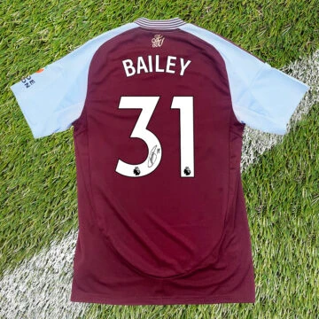 Signed Leon Bailey Shirt - Aston Villa Football Club