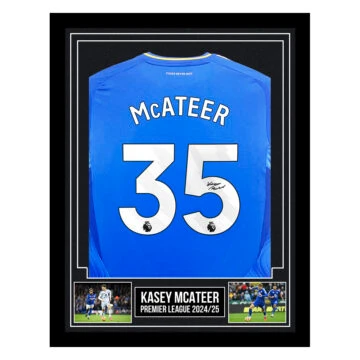 Signed Kasey McAteer Framed Shirt - Premier League 2024/25